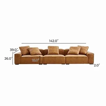 Mido 5 Seater Sofa for Living Room, Waterproof Design
