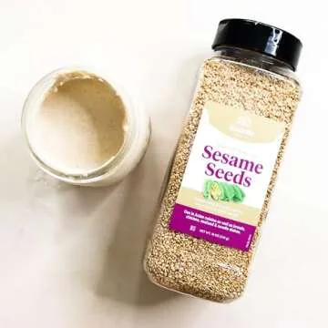 Rodelle Toasted Natural Sesame Seeds, 18 Oz (Packaging May Vary)