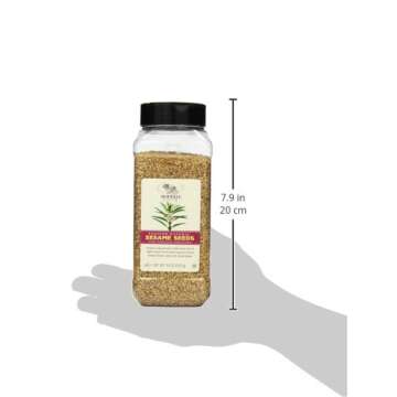 Rodelle Toasted Natural Sesame Seeds, 18 Oz (Packaging May Vary)