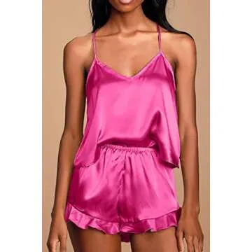 Chic CHYRII Satin Silk Pajamas Set for Women