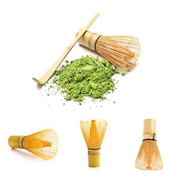 Nother Japanese Matcha Whisk Set Matcha Tea Ceremony Set, Matcha Whisk (Chasen), Traditional Scoop (...