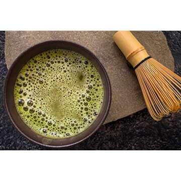 Nother Japanese Matcha Whisk Set Matcha Tea Ceremony Set, Matcha Whisk (Chasen), Traditional Scoop (Chashaku), Scoop Holder, Tea Sifter and Ceramic Matcha Bowls(5 Pcs)
