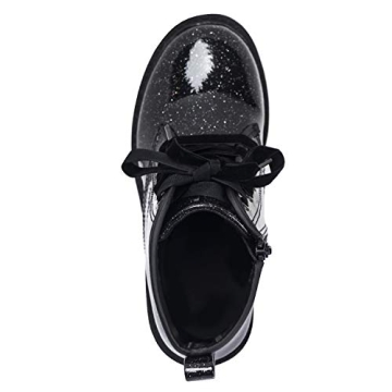 FITORY Girls Glitter Ankle Boots - Waterproof Combat Style