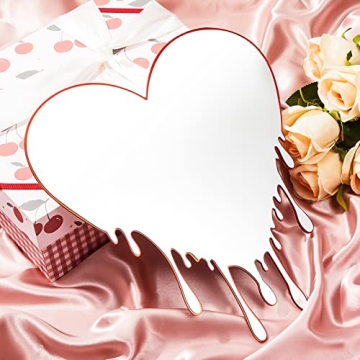 Yulejo Acrylic Heart Mirror Modern Melting Home Decor