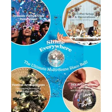 Youdepot Disco Ball 4 Inch 2-Pack Stunning Party Decor