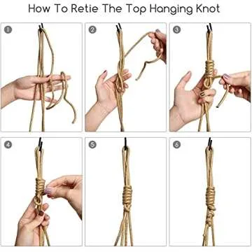 Stylish Mkono 9 Inch Ceramic Double Hanging Planter