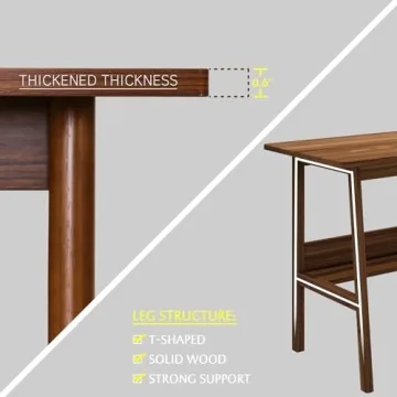 NELYE 2-Person Writing Desk for Home Office and Study