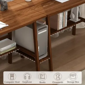 NELYE 2-Person Writing Desk for Home Office and Study