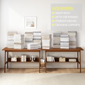 NELYE 2-Person Writing Desk for Home Office and Study