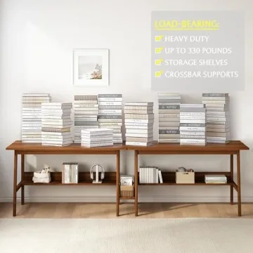 NELYE 2-Person Writing Desk for Home Office and Study