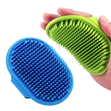 Lilpep Pet Shampoo Bath Brush Soothing Massage Grooming Tool