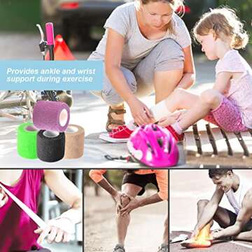 Self Adhesive Bandage Wrap, Self Adhering Bandage Wrap, Vet Wrap for Dogs, Self Adherent Cohesive Wr...