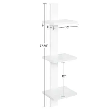 Kate and Laurel Udell 3-Tier Floating Wall Shelf