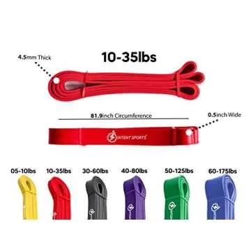 Intent Sports Pull up Assist Band (Red)