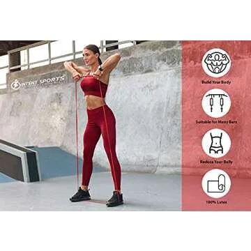 Intent Sports Pull up Assist Band (Red)