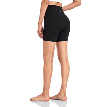 HeyNuts Women's High-Waisted Biker Shorts: Stylish & Comfortable