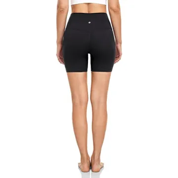 HeyNuts Women's High-Waisted Biker Shorts: Stylish & Comfortable