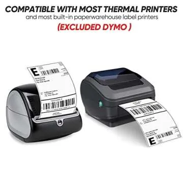 Pacific Mailer 4x6 Thermal Labels Direct Thermal Shipping Labels 1000 Fanfold Labels