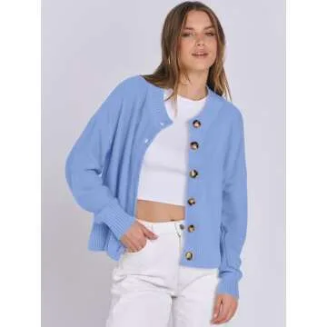 Stylish ANRABESS Women's Open Front Cardigan Sweater
