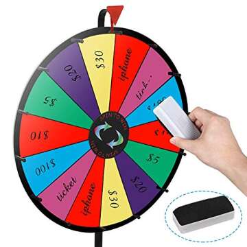 Smartxchoices 24" Adjustable Prize Wheel for Events