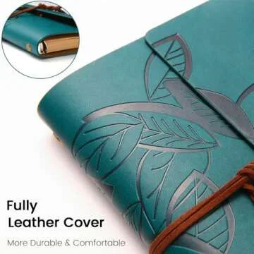 BEYONG Leather Journal for Women Men, Refillable Travelers Notebook, Journals for Writing, Art Sketc...