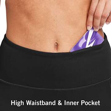 BALEAF Women Biker Shorts with Tummy Control & Pockets