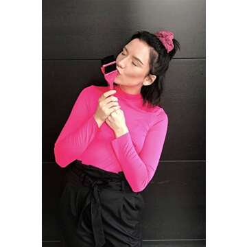 FRAMAR Pink Hair Color Brush - Hair Coloring Brush for Hair Dye, Hair Dye Brush to Apply Hair Color, Color Brushes for Hair Salon, Brush for Dyeing Hair, Colour Brush for Hair Coloring, Dye Tools