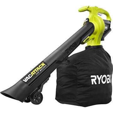 RYOBI 40-Volt Lithium-Ion Cordless Battery Leaf Vacuum and Mulcher - Efficient Yard Cleanup