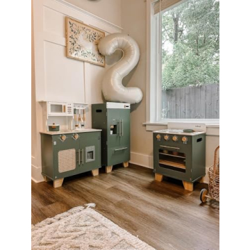 ROBUD Kids Play Kitchen Washing Machine Playset