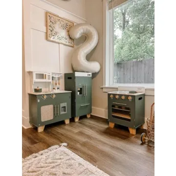 ROBUD Kids Play Kitchen Washing Machine Playset