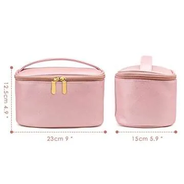 365park Cosmetic Bag, Travel Accessories Cosmetics MakeUp Case Organizer Bag with Brush Holder Awesome Gift
