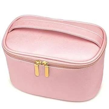 365park Cosmetic Bag, Travel Accessories Cosmetics MakeUp Case Organizer Bag with Brush Holder Awesome Gift