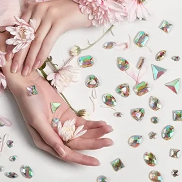 Aptkin 1000 Pieces Sew on Rhinestones for Crafting