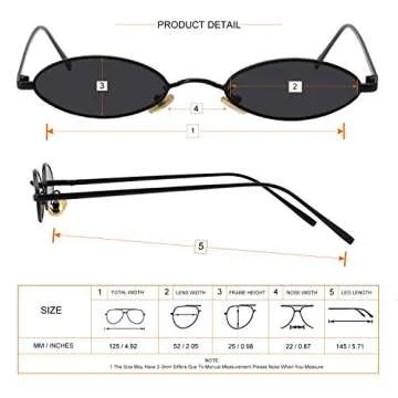 MEETSUN Vintage Oval Sunglasses for Ultimate Style and Protection