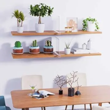 Hmdivor Acrylic Shelf Dividers for Closet Organization