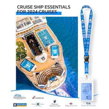 Avorast 5 Pack Cruise Lanyard for Ship Cards, Cruise Ship Lanyards with Waterproof ID Badge Holders ...