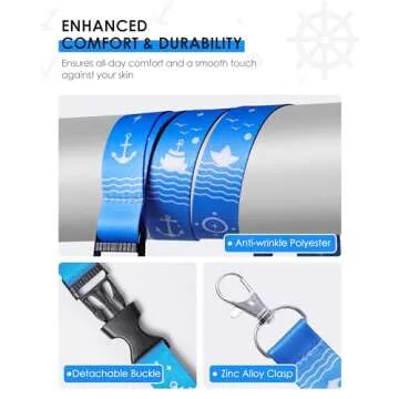 Avorast 5 Pack Cruise Lanyard for Ship Cards, Cruise Ship Lanyards with Waterproof ID Badge Holders for All Cruise, Cruise Ship Essentials for Royal Caribbean, Carnival, NCL Cruise 2025 (Mix)