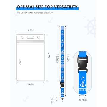 Avorast 5 Pack Cruise Lanyard for Ship Cards, Cruise Ship Lanyards with Waterproof ID Badge Holders for All Cruise, Cruise Ship Essentials for Royal Caribbean, Carnival, NCL Cruise 2025 (Mix)