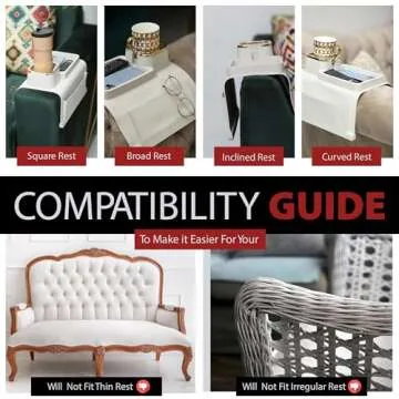 Sofatory Couch Cup Holder Tray for Drinks and Remotes