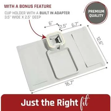 Sofatory Couch Cup Holder Tray for Drinks and Remotes