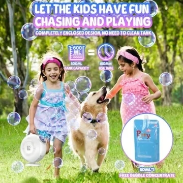 Bubble Machine for Kids, 7500 Bubbles/Min, Oscillating Fun