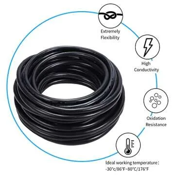 16 Gauge 2 Conductor Electrical Wire 16AWG Electrical Wire Stranded PVC Cord Oxygen-free copper Cable 100FT/30.5M Flexible Low Voltage LED Cable for LED Strips Lamps Lighting Automotive(16/2AWG-100FT)