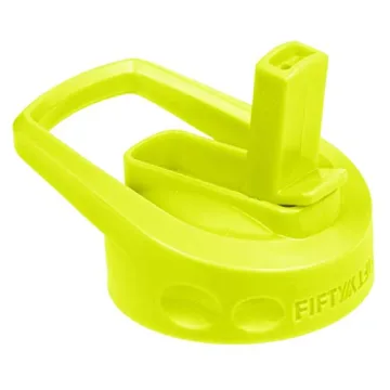 Fifty/Fifty Straw Cap for Wide Bottles - Lime Green