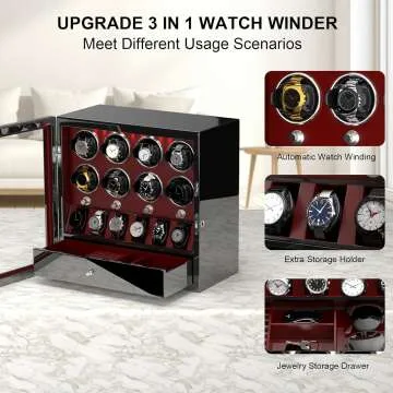 Watch Winder for 8 Automatic Watches - DUKWIN