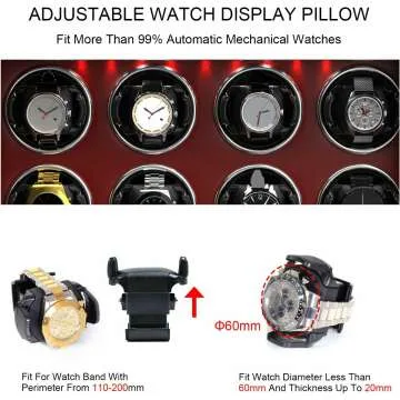 Watch Winder for 8 Automatic Watches - DUKWIN