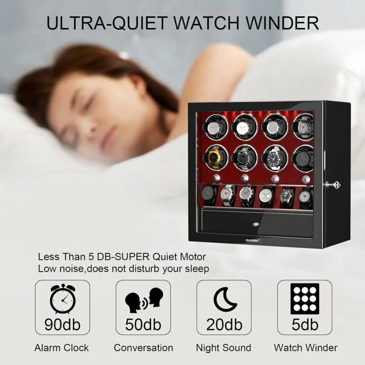 Watch Winder for 8 Automatic Watches - DUKWIN
