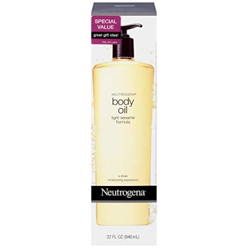 Neutrogena Light Sesame Body Oil 32oz Dry Skin Moisturizer