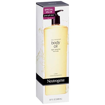 Neutrogena Light Sesame Body Oil 32oz Dry Skin Moisturizer