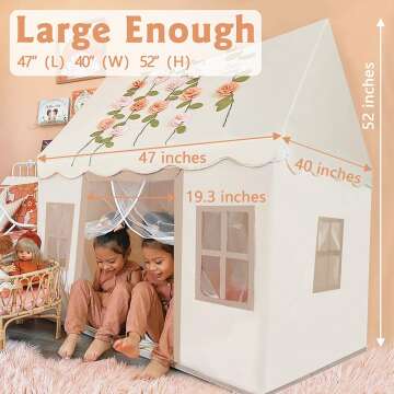 Star Light Kids Play Tent with Mat - Indoor Outdoor Fun