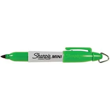 Mini Permanent Markers with Golf Keychain Clips - 12 Pack